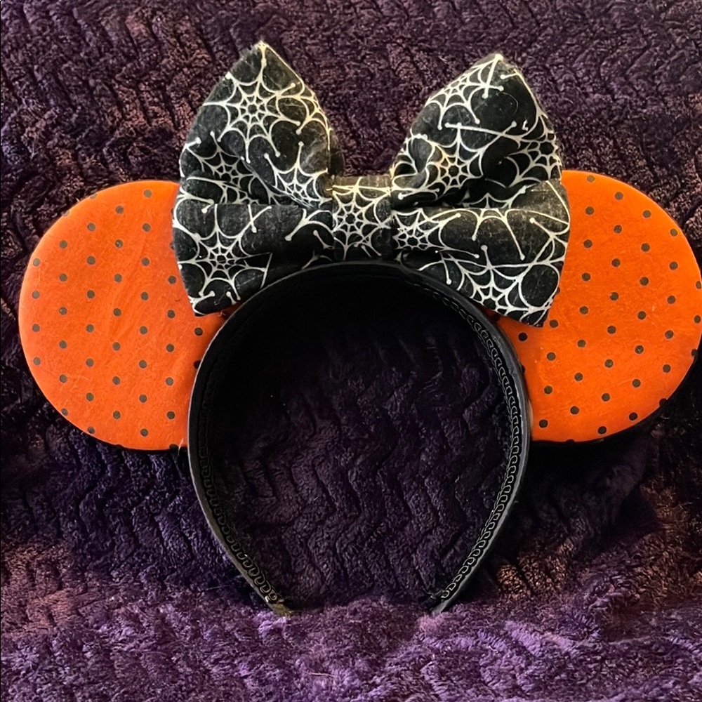 Custom homemade Halloween Mouse Ears Headband